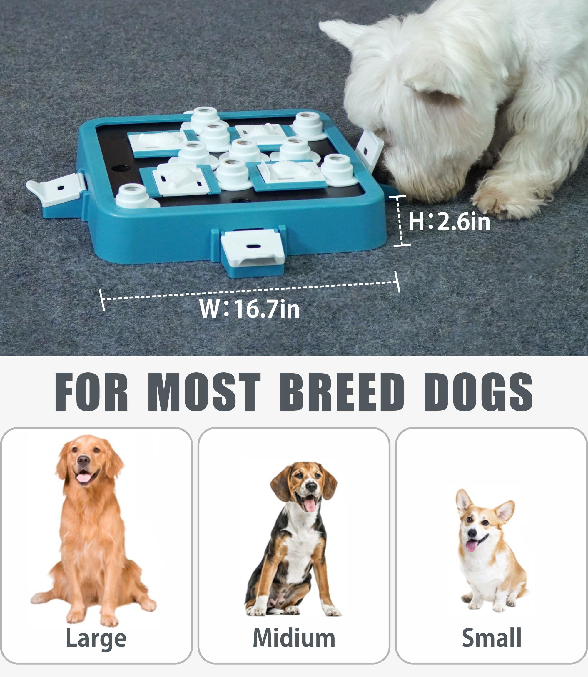 Dog Puzzle Toy, Food Treat Feeder, and Mental Stimulator