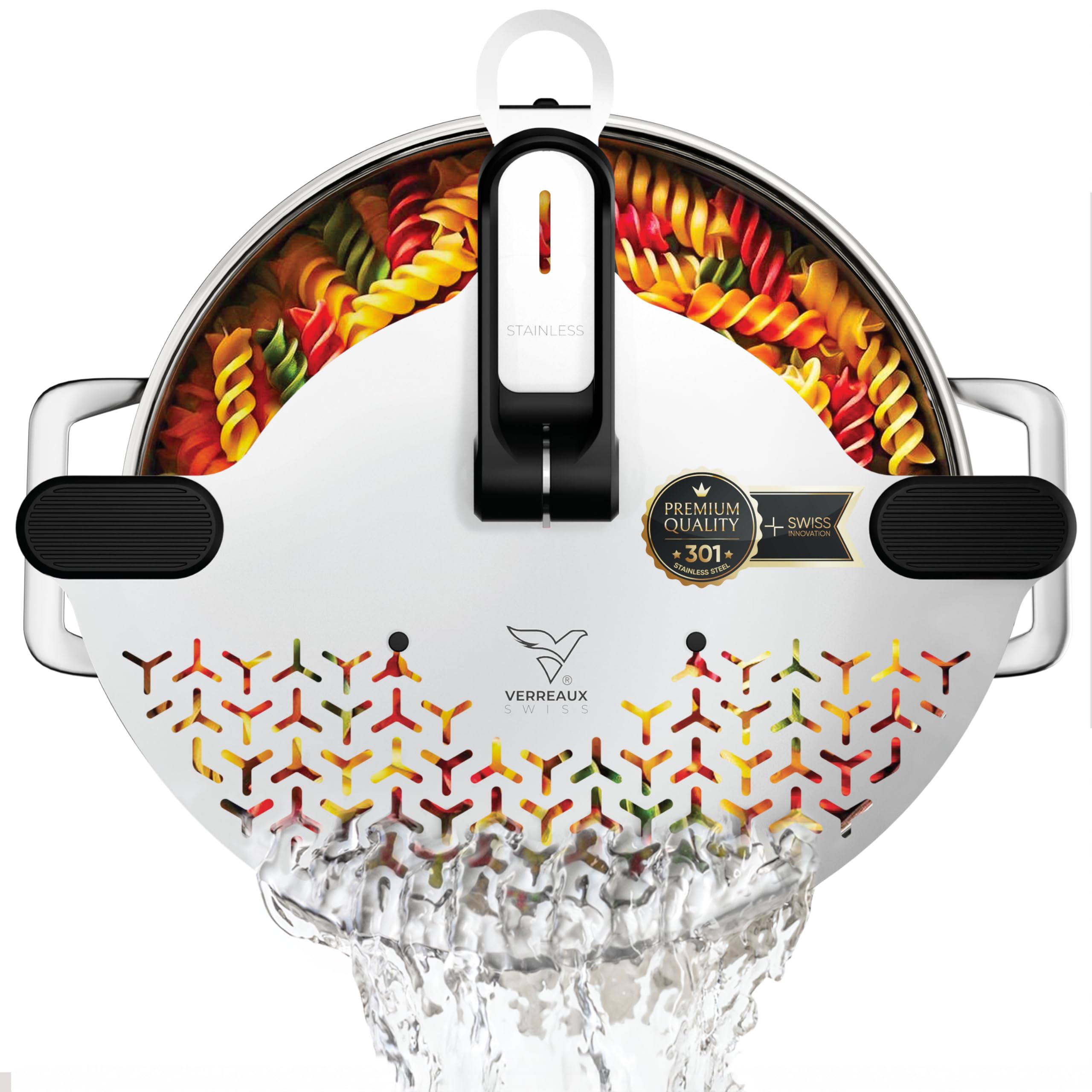 Stainless Steel Clip-On Pot Drainer / Strainer