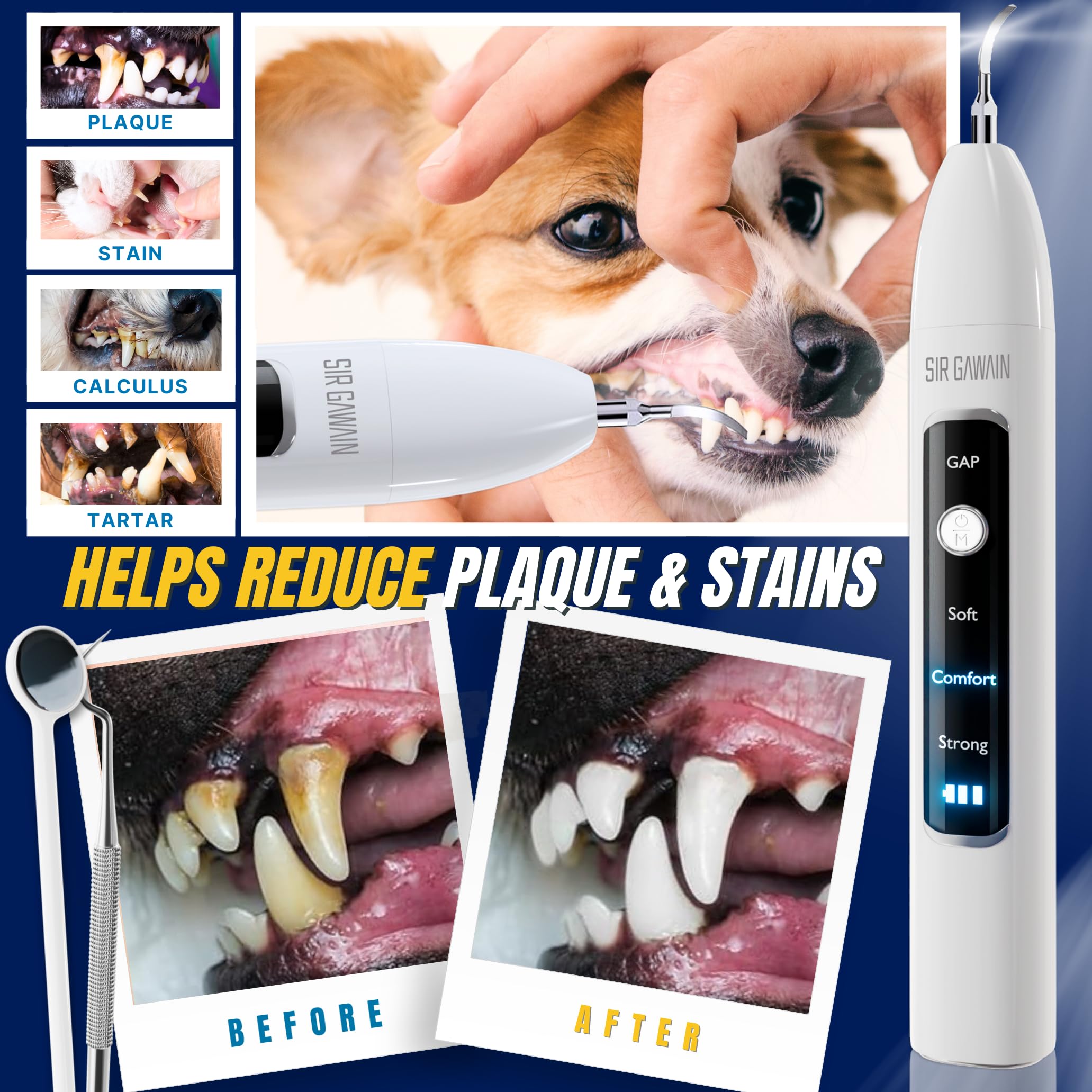 Pet Ultrasonic Teeth Cleaning Kit