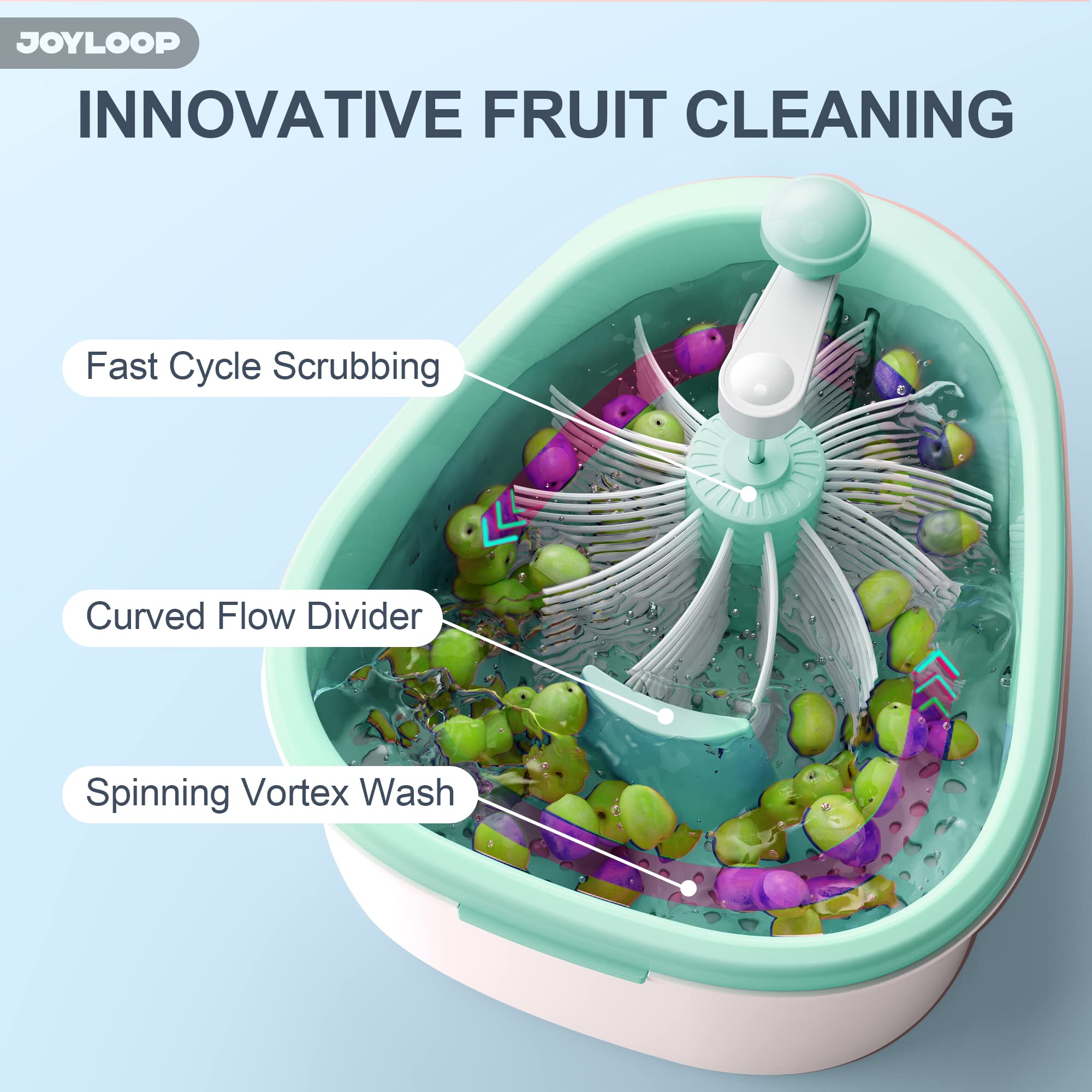 Hand Crank Spinning Fruit Washer