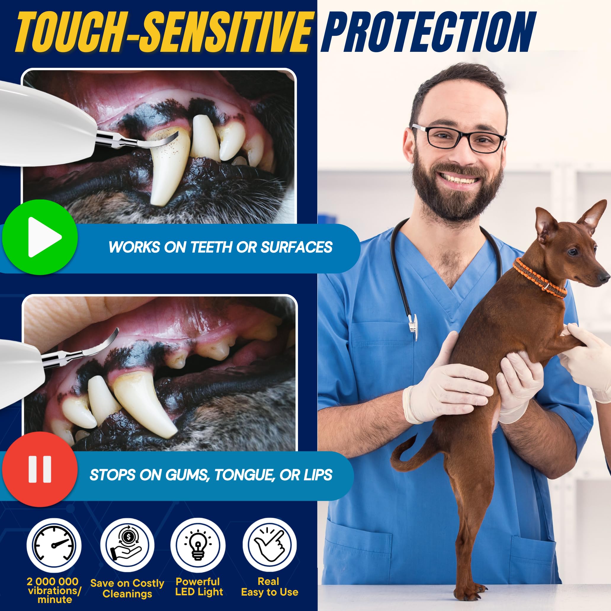 Pet Ultrasonic Teeth Cleaning Kit