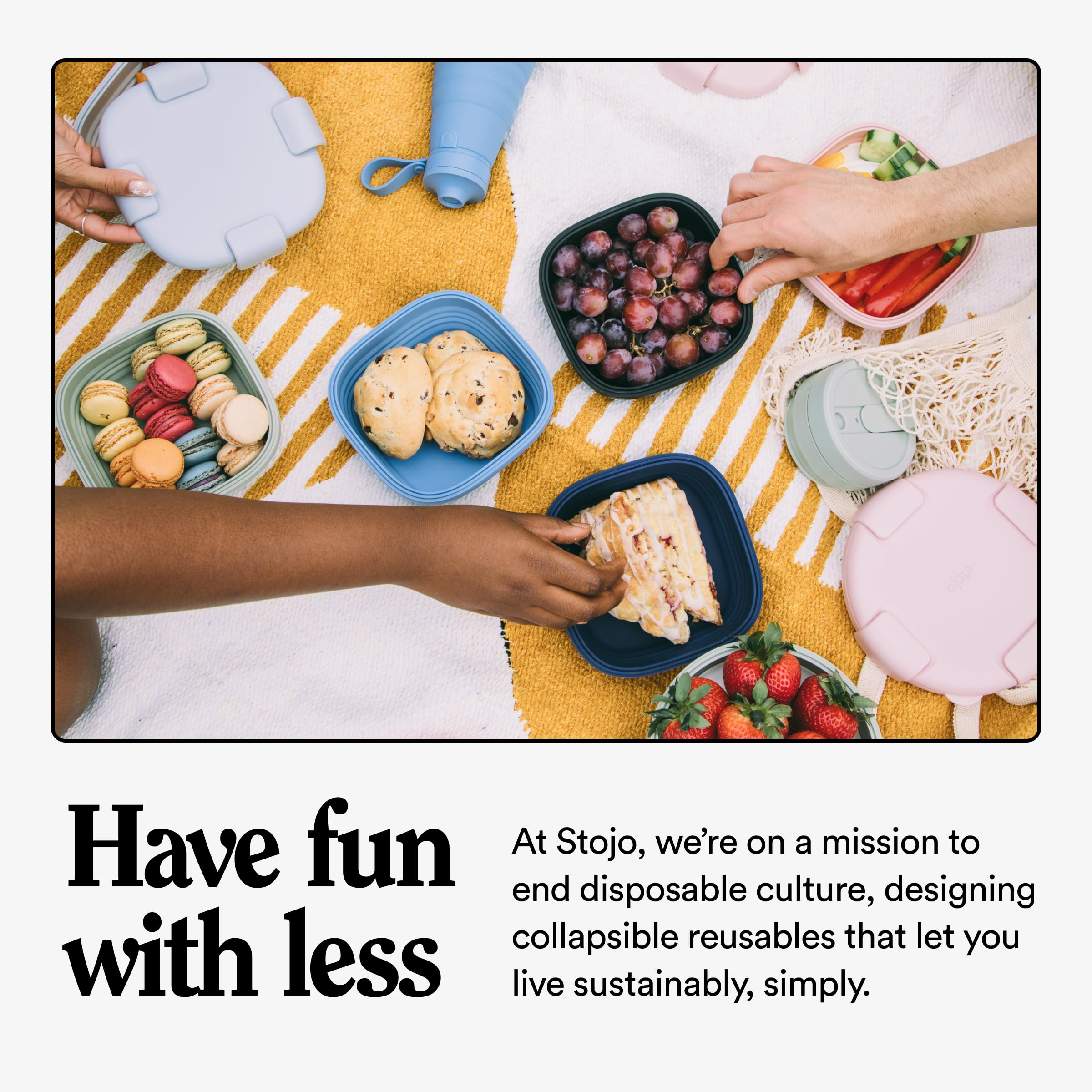 Stojo Collapsible Bowl 5 Set - Thumbnail 3