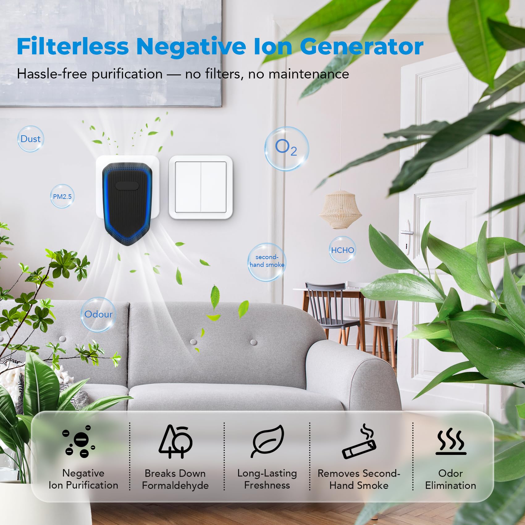 4-Pack Plug in Air Ionizers / Purifiers