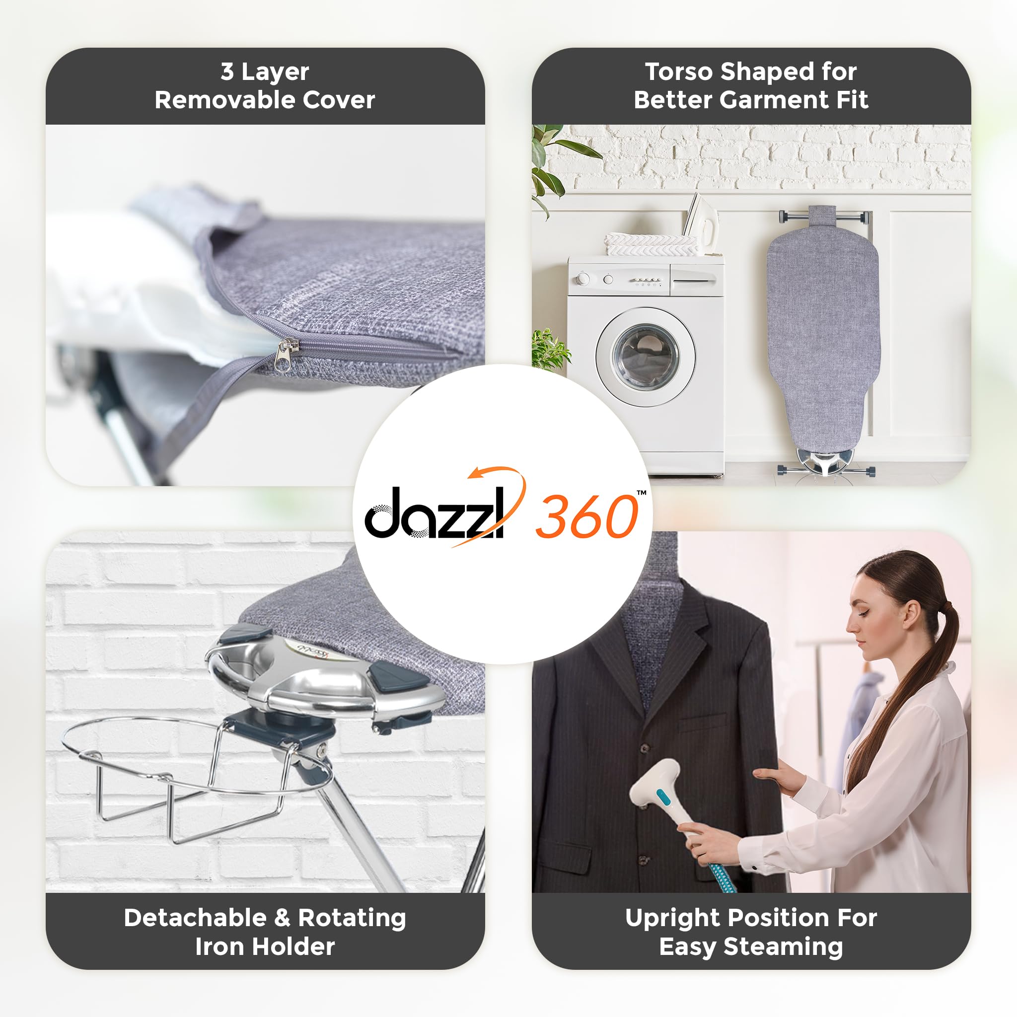 Dazzl 360° Dual-Sided Iron Board