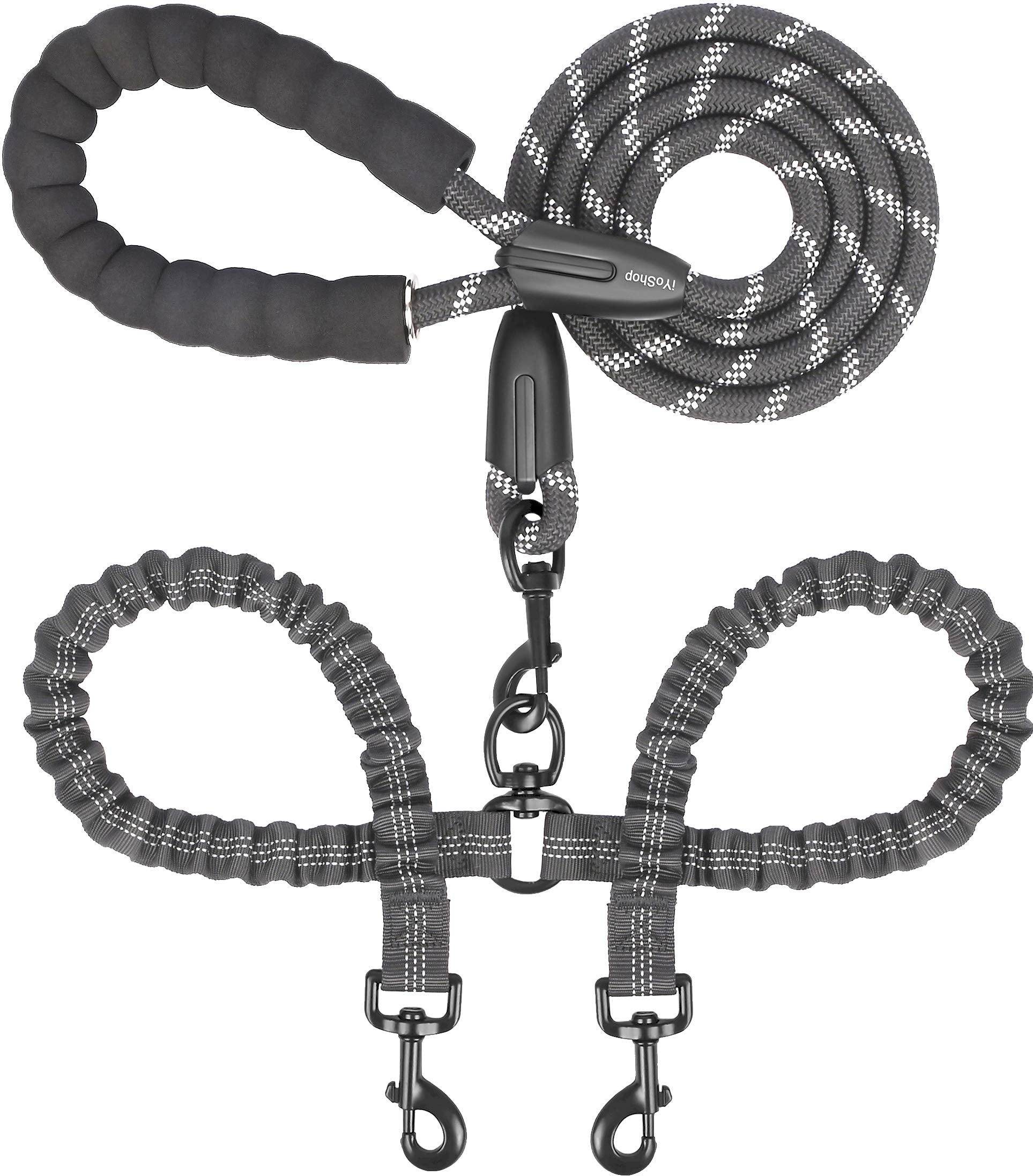 Dual Dog Leash - 360° Swivel, No Tangle Walking