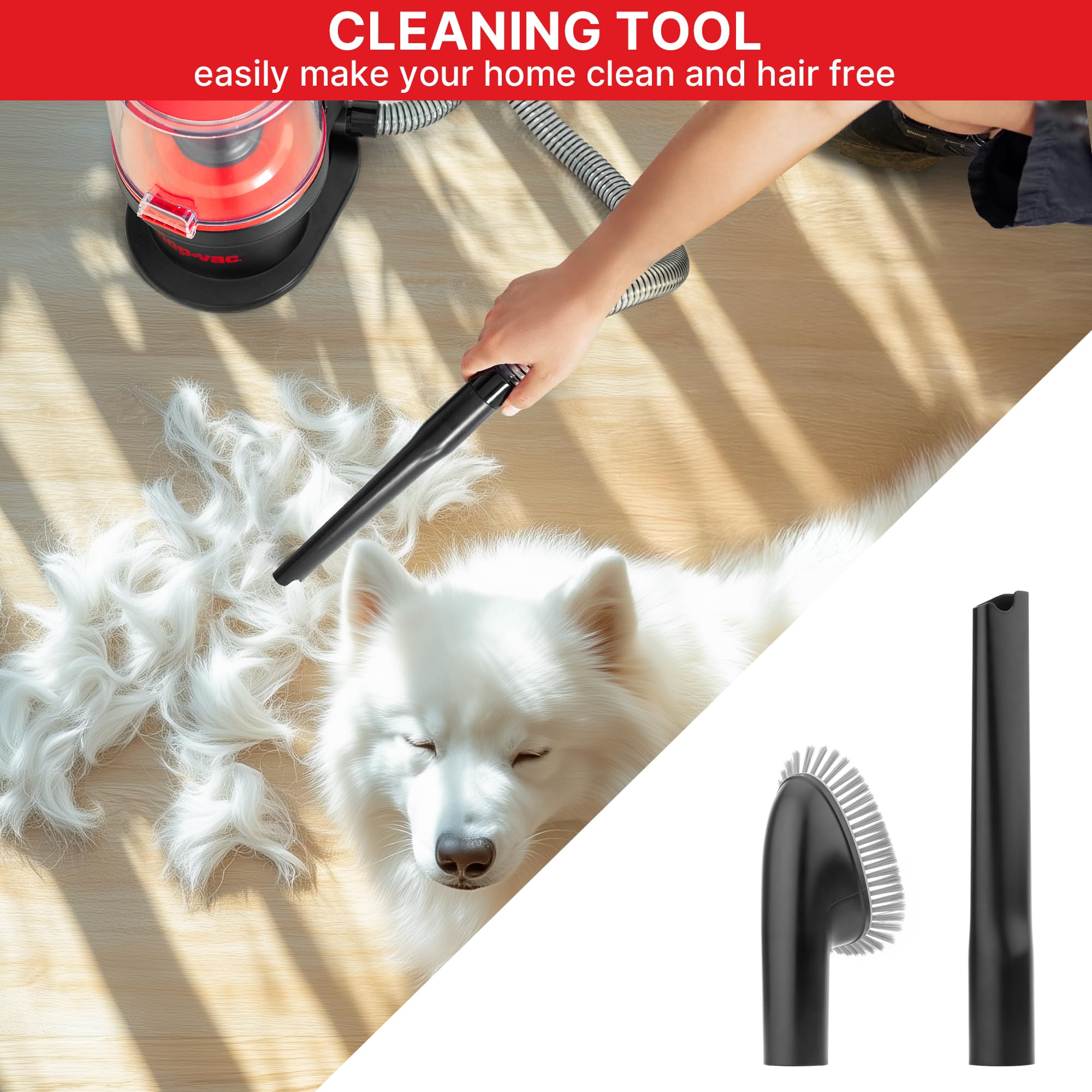 Shop-Vac 4-in-1 Pet Grooming & Vacuum System - Shedding, Trimming, and Cleaning