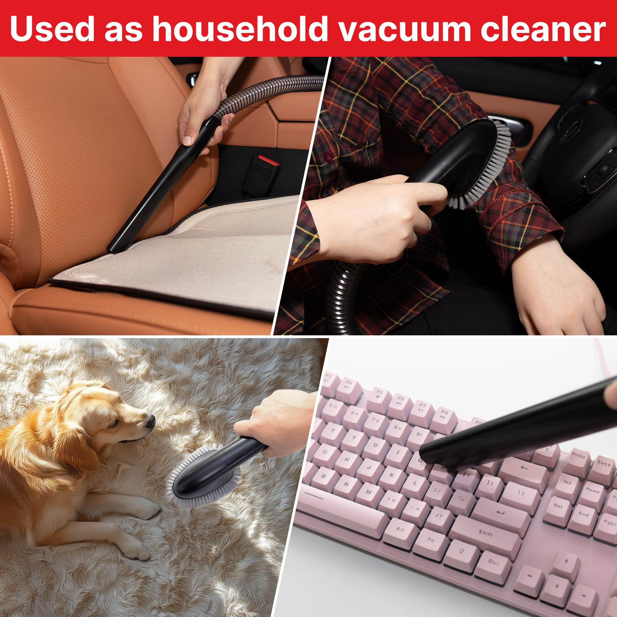 Shop-Vac 4-in-1 Pet Grooming & Vacuum System - Shedding, Trimming, and Cleaning